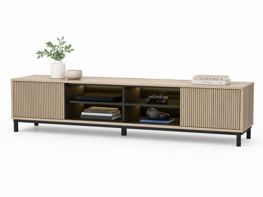 Mobile TV in legno e metallo 180x40x50 cm